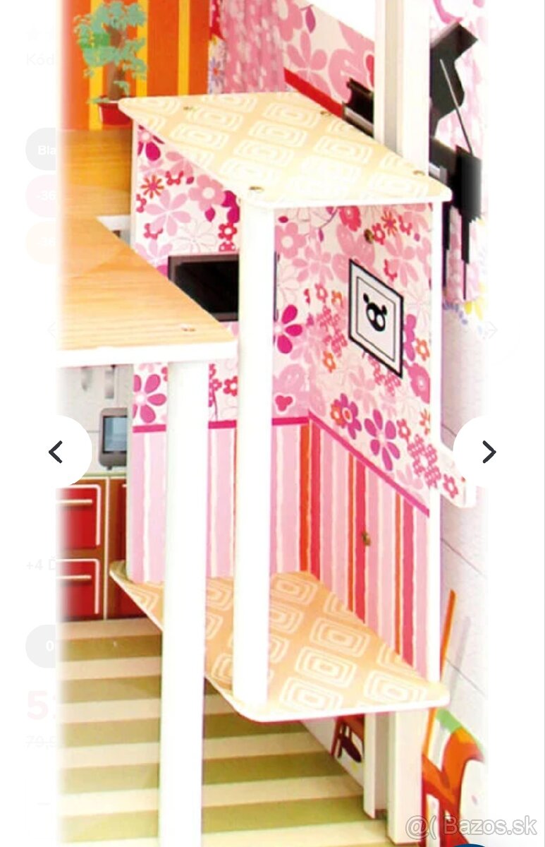 Veľký drevený domček pre bábiky - 6