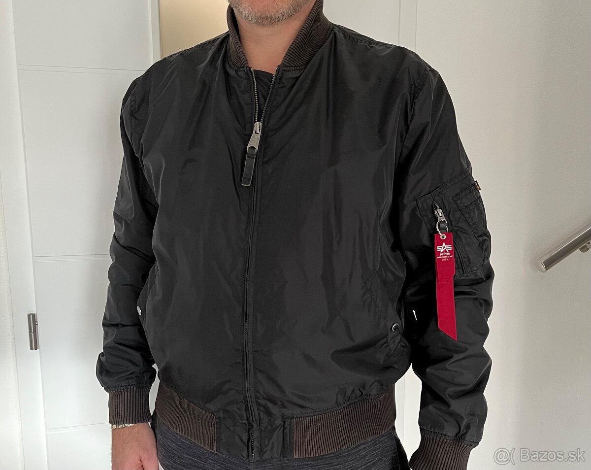 Pánska bunda Alpha Industries MA-1 TT, veľkosť 3XL, čierna - 6
