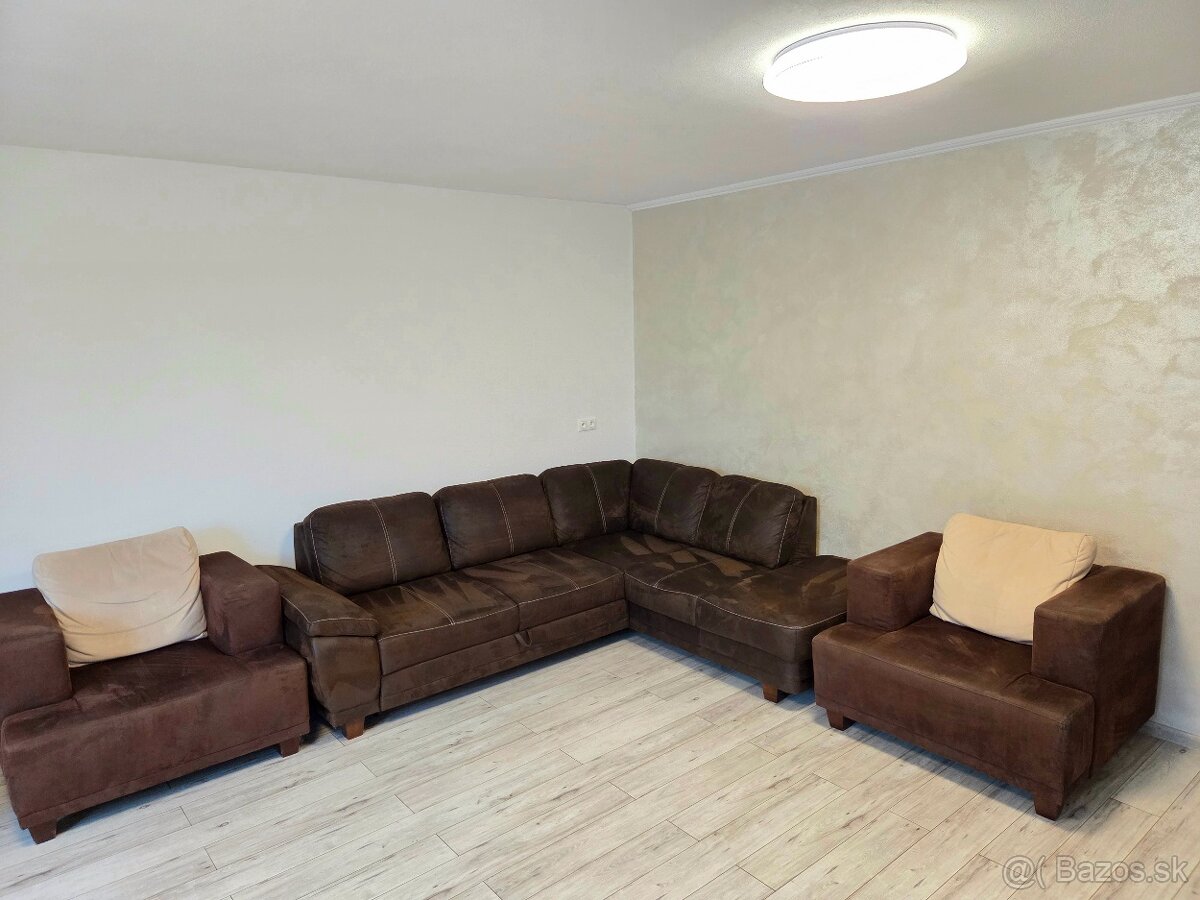 Masívna sedacia súprava ,,L" - 6