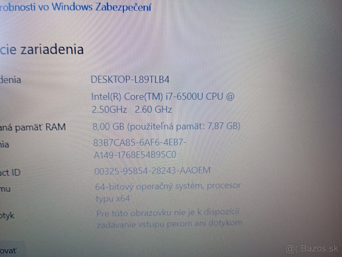 predám Acer Aspire V3-575G - Intel core i7 - 8gb ram - 6
