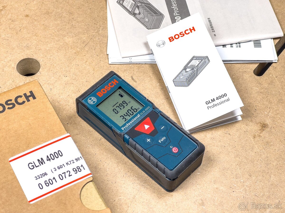 Bosch GLM 4000 laserový merač vzdialenosti 40 m - 6