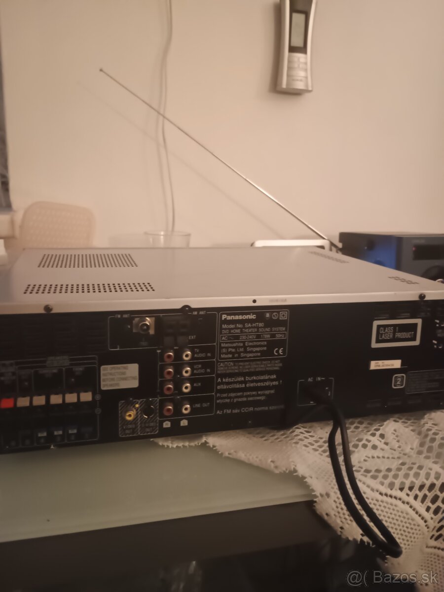 Panasonic SA-HT80-6-kanálový dvd, vcd,cd receiver - 6