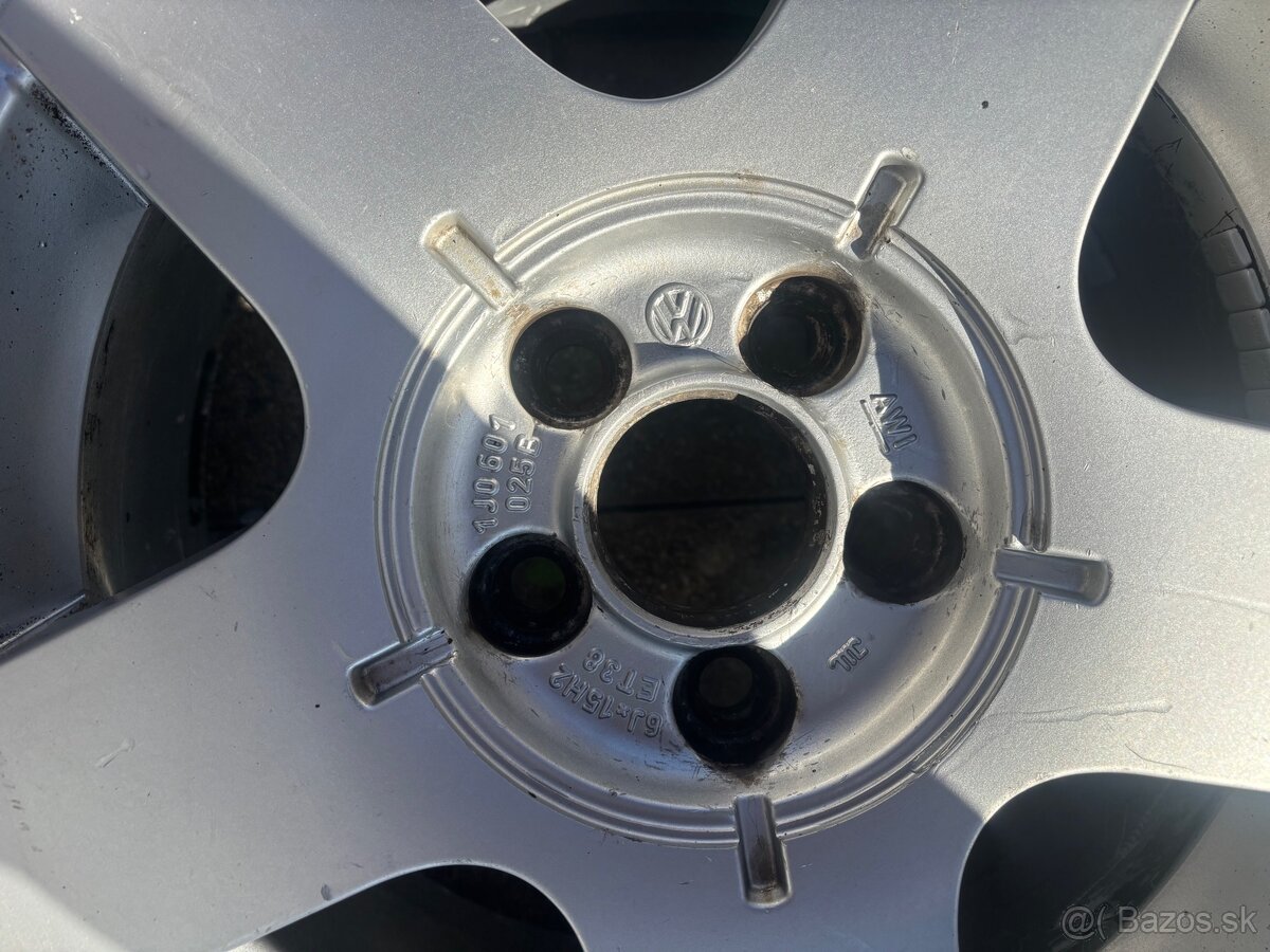 Predám 15” VW Golf / Škoda Octavia./Seat 4ks - 6