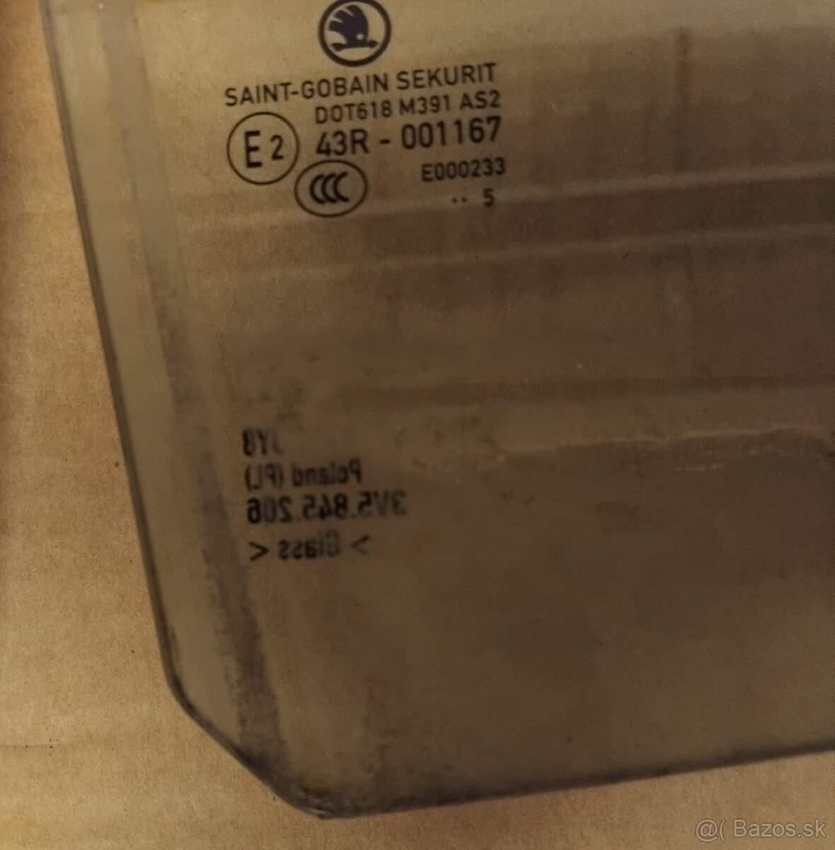 sklo dverí ZP Superb 3 sedan - 6