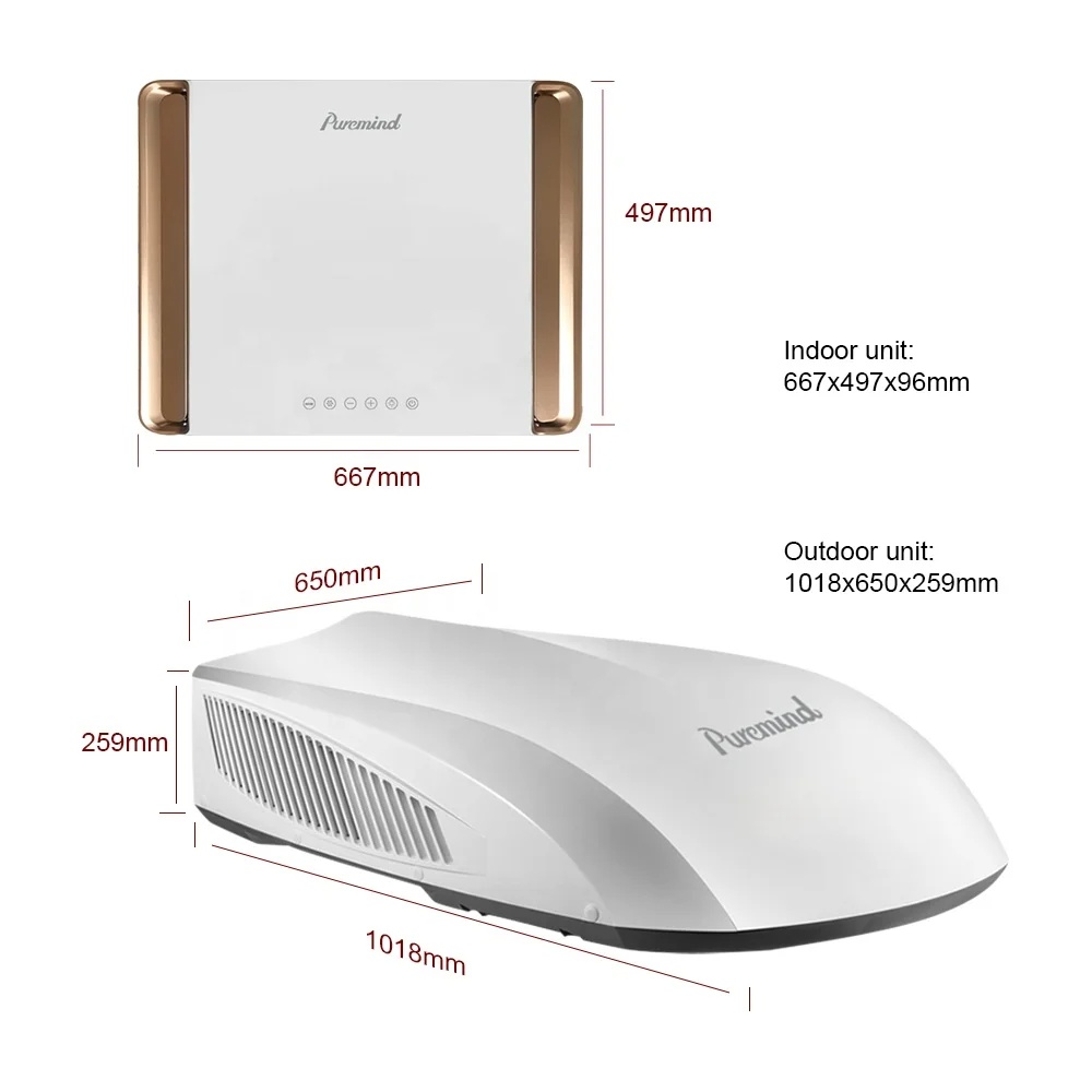 4 Kw Strešná klimatizácia Puremind 220 V 12000 BTU + Kurenie - 6