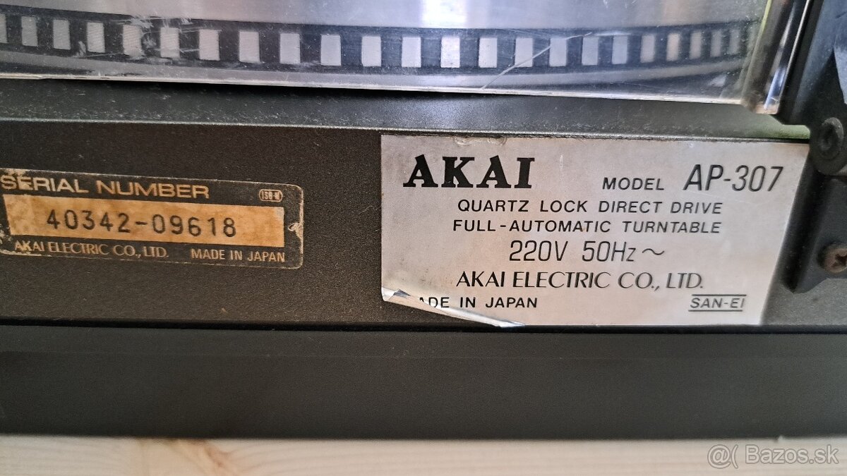 Gramafón AKAI AP-307, full automatic - 6