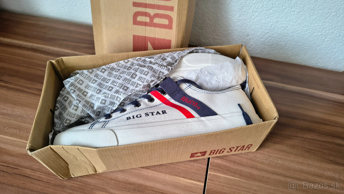 New: Big Star tenisky | veľ. 45 | Biele - 6