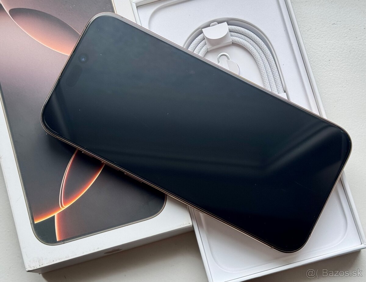 iPhone 16 Pro Desert Titanium BATERIE 100% TOP - 6