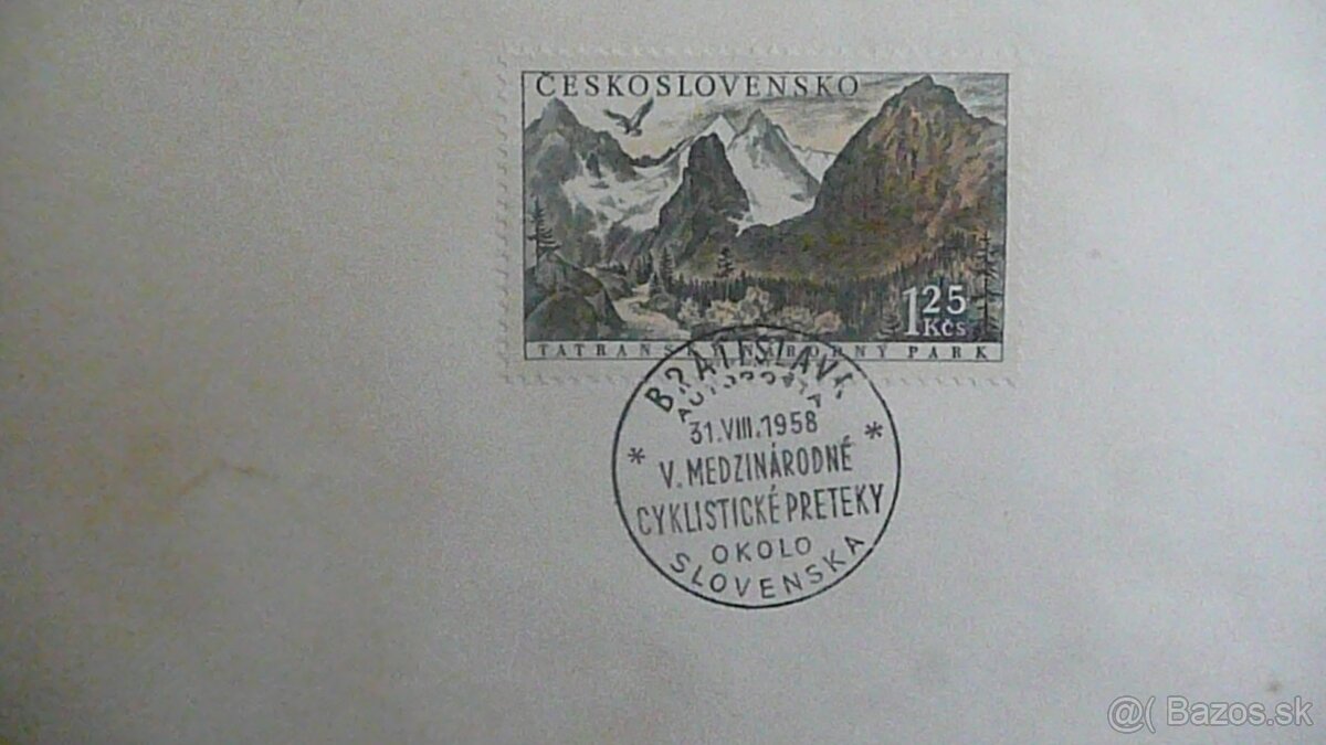 Známky ČSSR 1958 - Okolo Slovenska - 6