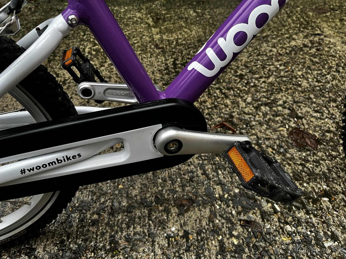 Detský fialový bicykel woom 3 - 6