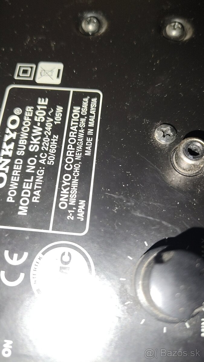 Predám Onkyo Subwoofer - 6
