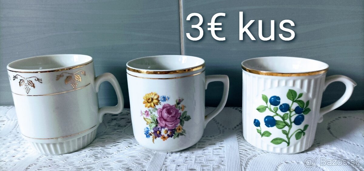 Porcelánové šálky, misky - 6