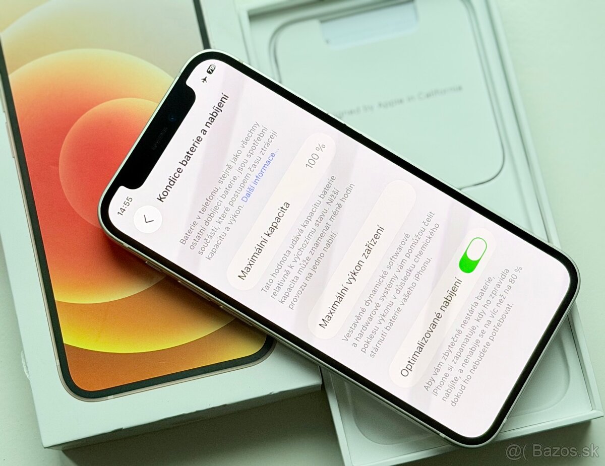 iPhone 12 Mini White BATERIE 100% TOP - 6