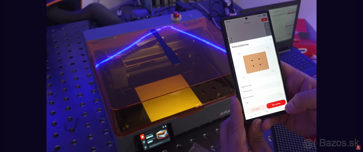 Laserova gravirka ORTUR R 2 + dve diódy 20W + IR dióda - 6