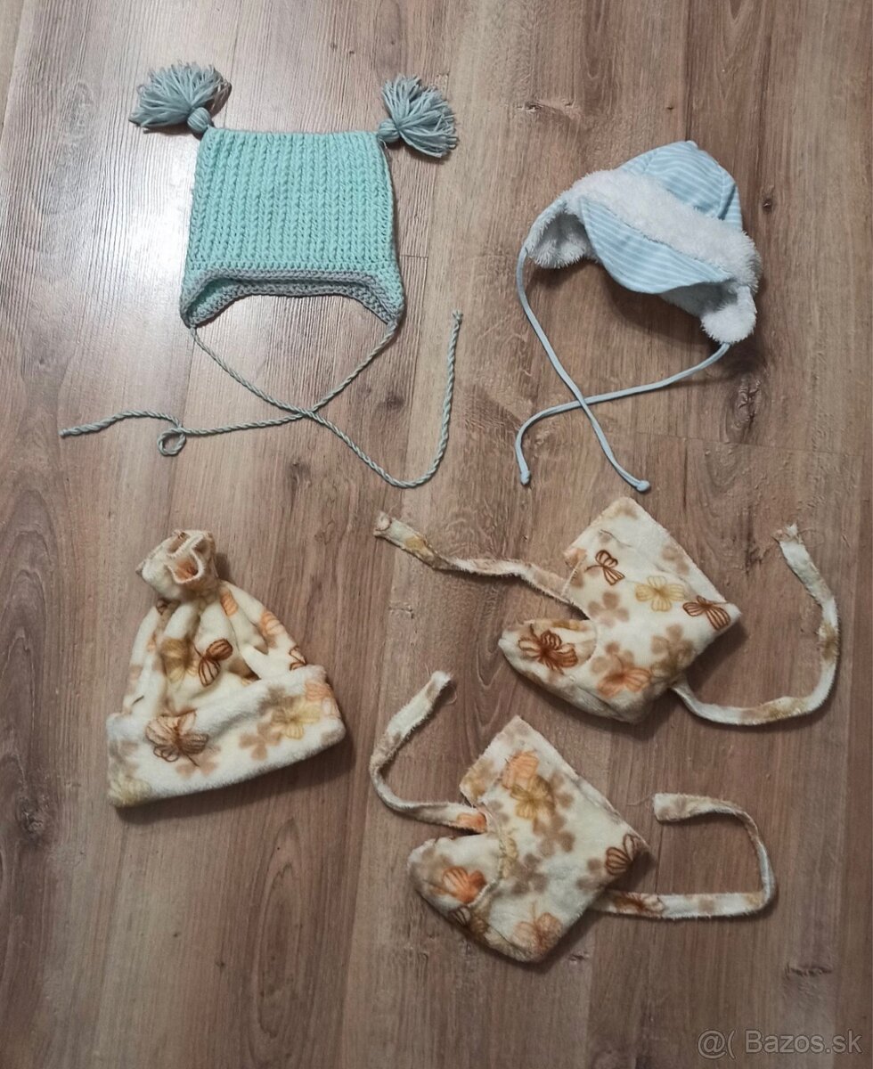 Capačky/topanočky a čiapky - 6