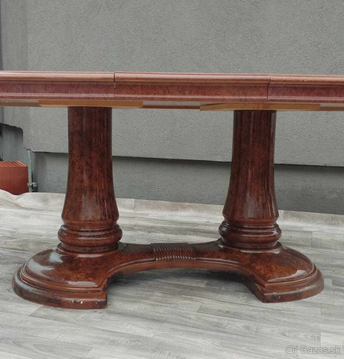 Stôl oválny rozkladací taliansky ” EDDI ROSSE “ . - 6