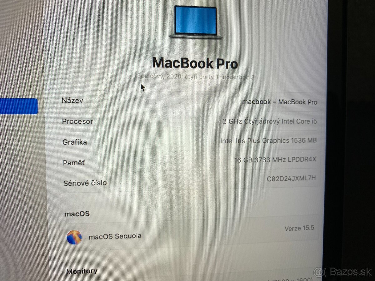 Macbook PRO 13, 2020, 16GB, 500GB, poslední model s bootcamp - 6