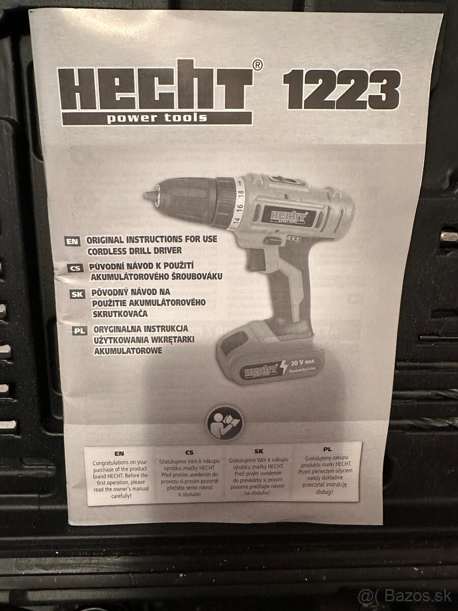 Príslušenstvo k aku vŕtačke Hecht 1223 - 6