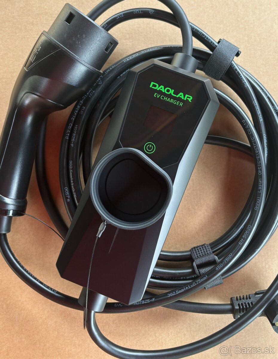 Nová nabíjačka do 230V Typ 2 pre elektromobil a PHEV 3,7kW - 6