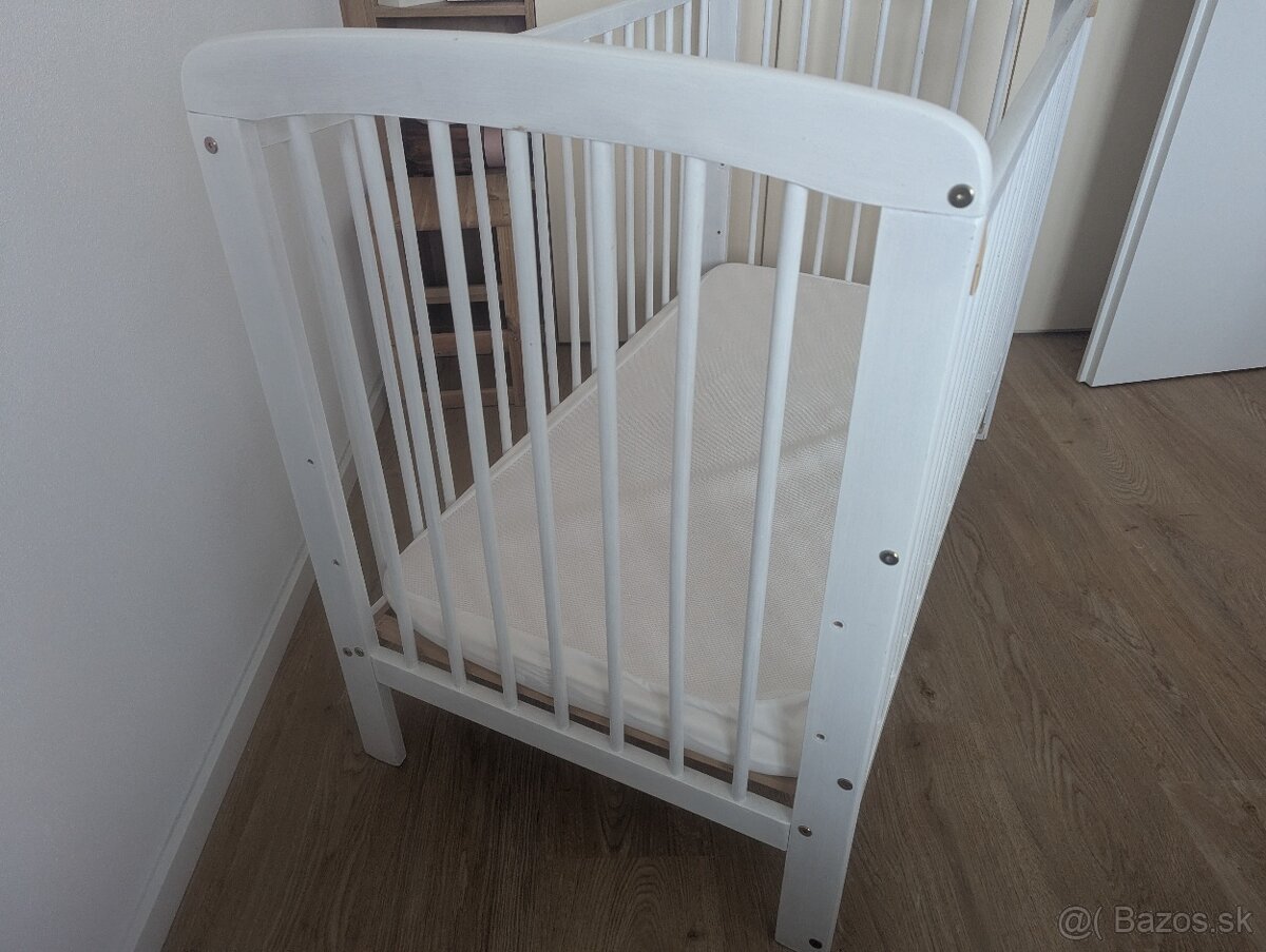 Detská postieľka polohovateľná 120x60 - 6