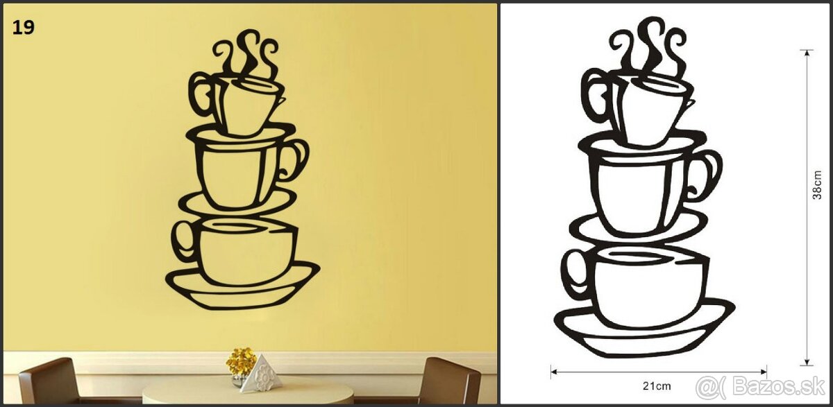 Dekoračné nálepky na stenu 1 - 6