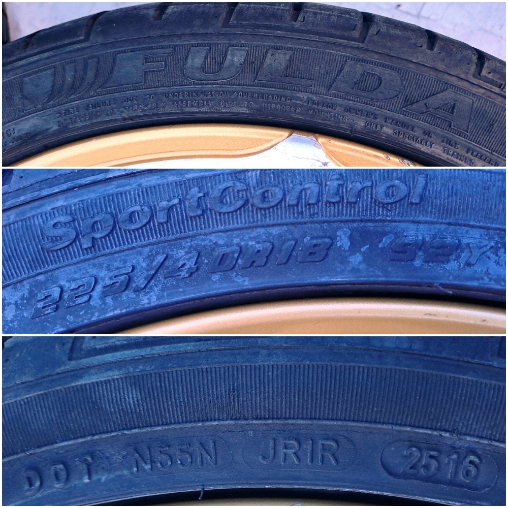 5x100 225 40 18 Dotz Zlaté+Chrom Audi VW Škoda Seat Mercedes - 6