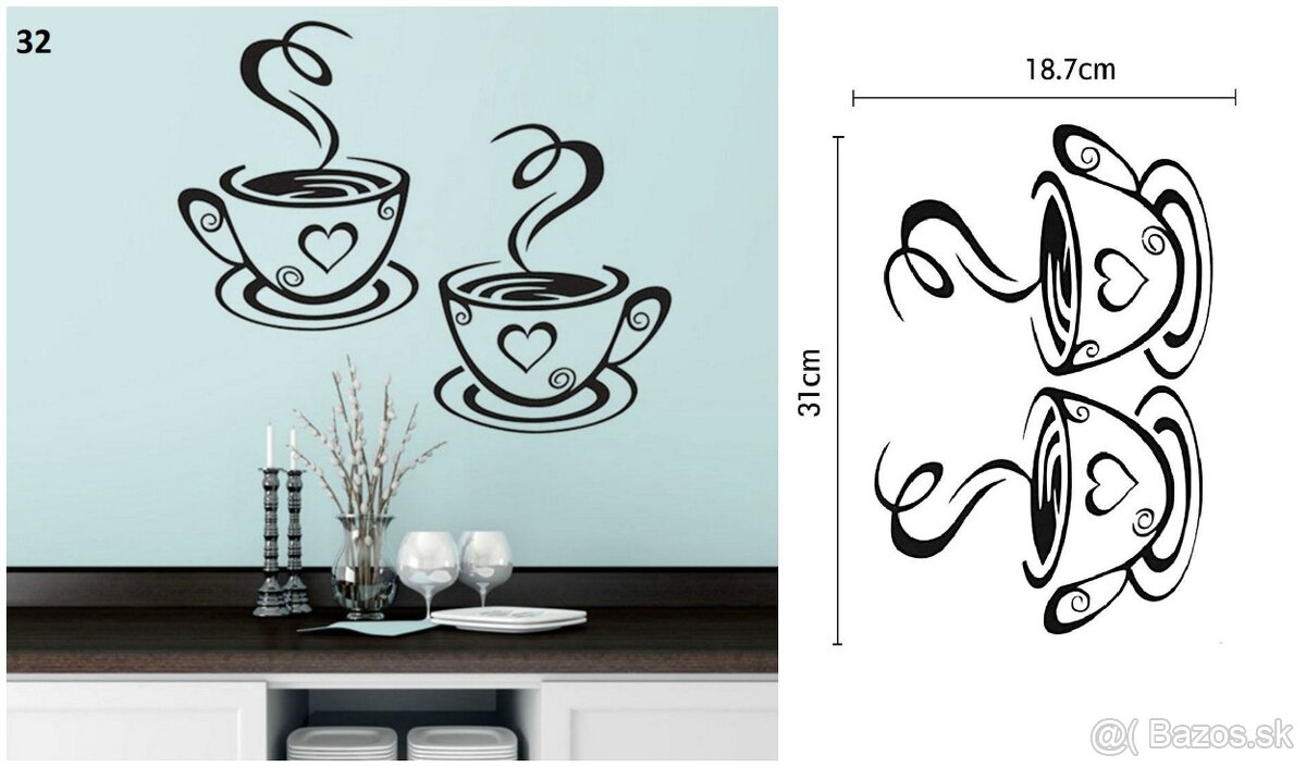 Dekoračné nálepky na stenu 2 - 6