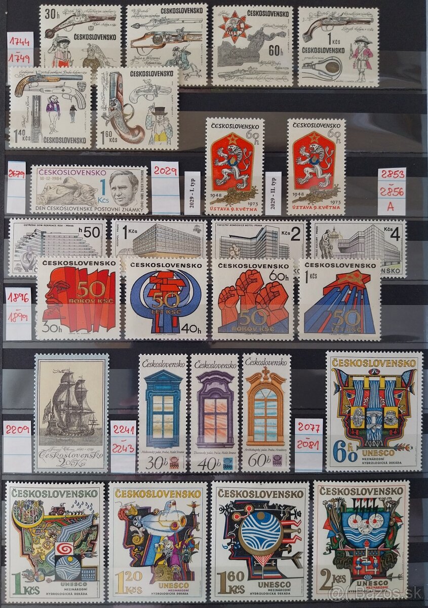 Známky ČESKOSLOVENSKO – 3 - 6