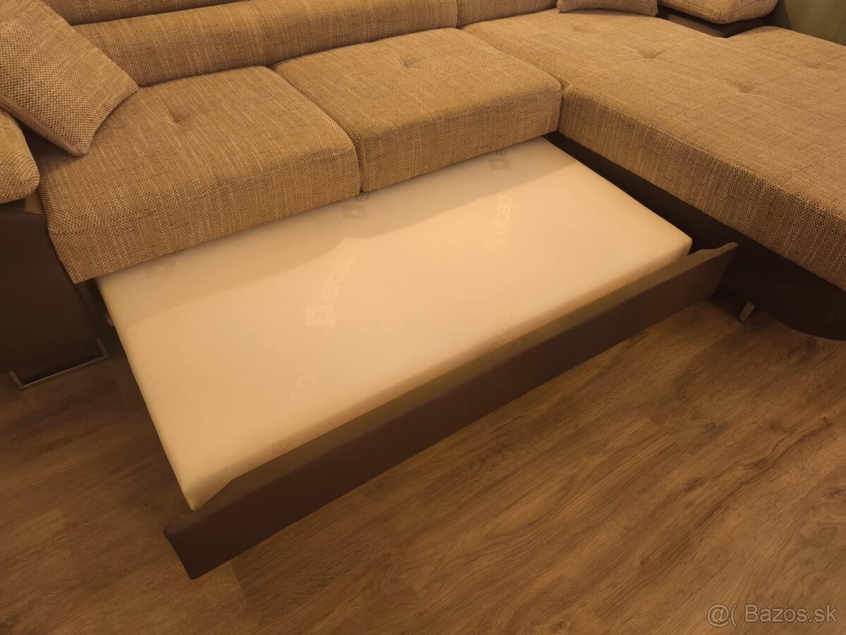Moderná rohová sedačka rozkladacia pravá - 6
