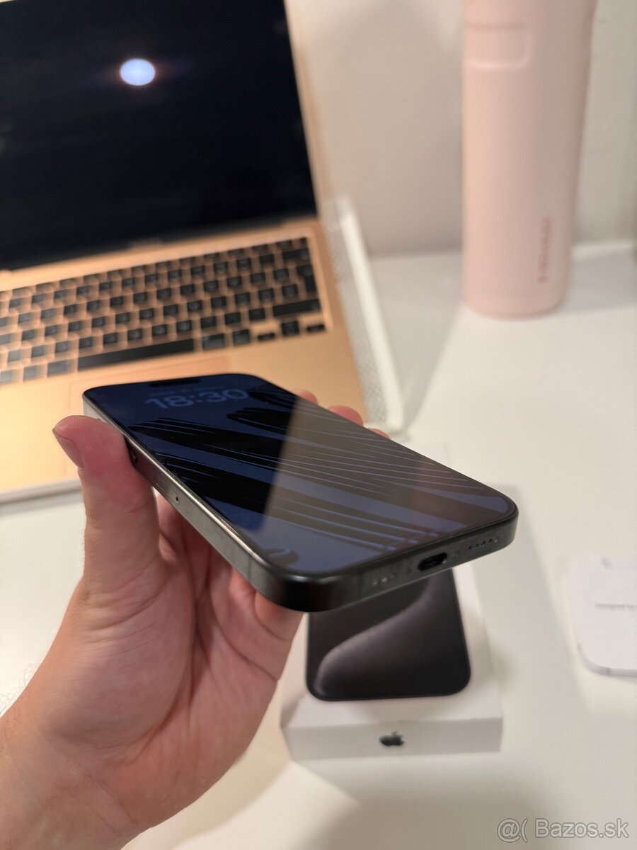 Iphone 15 PRO 256GB AKO NOVY BLACK TITANIUM - 6