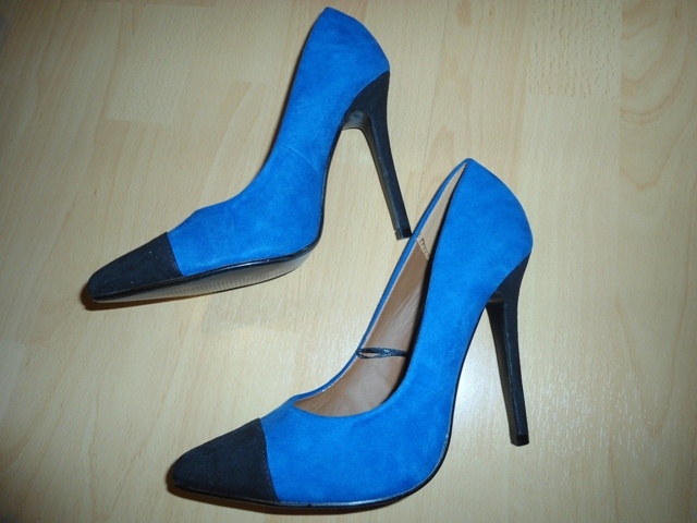 Damske modro-čierne lodicky atmosphere - 6