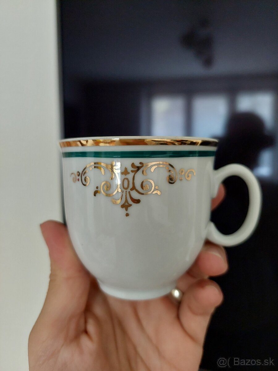 Šálky mokka 6 kusov Bohemia Czechoslovakia - 6