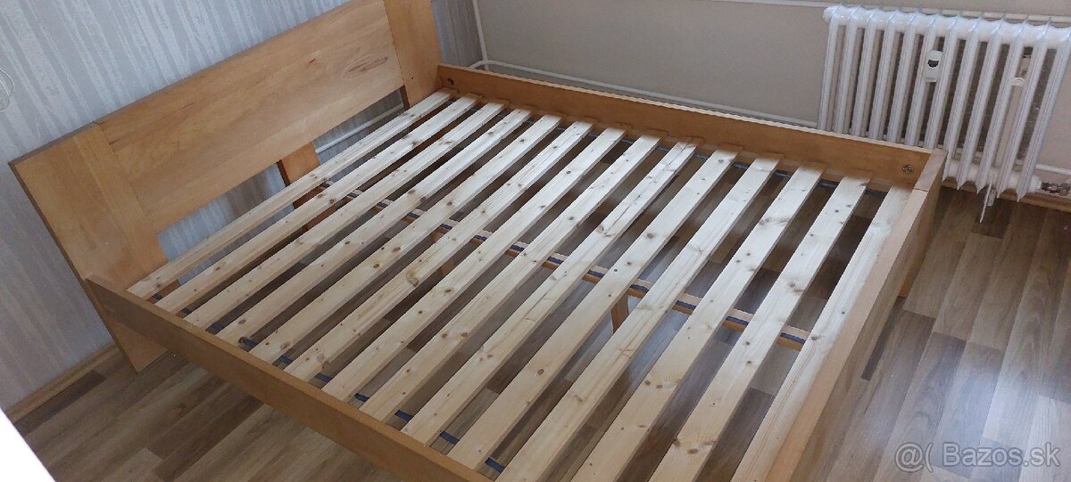 Manželská posteľ 200x160 masív s úložným priestorom - 6