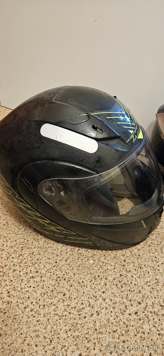 Bunda, nohavice na motorlu (BMW) + 3 ks Moto prilby - 6