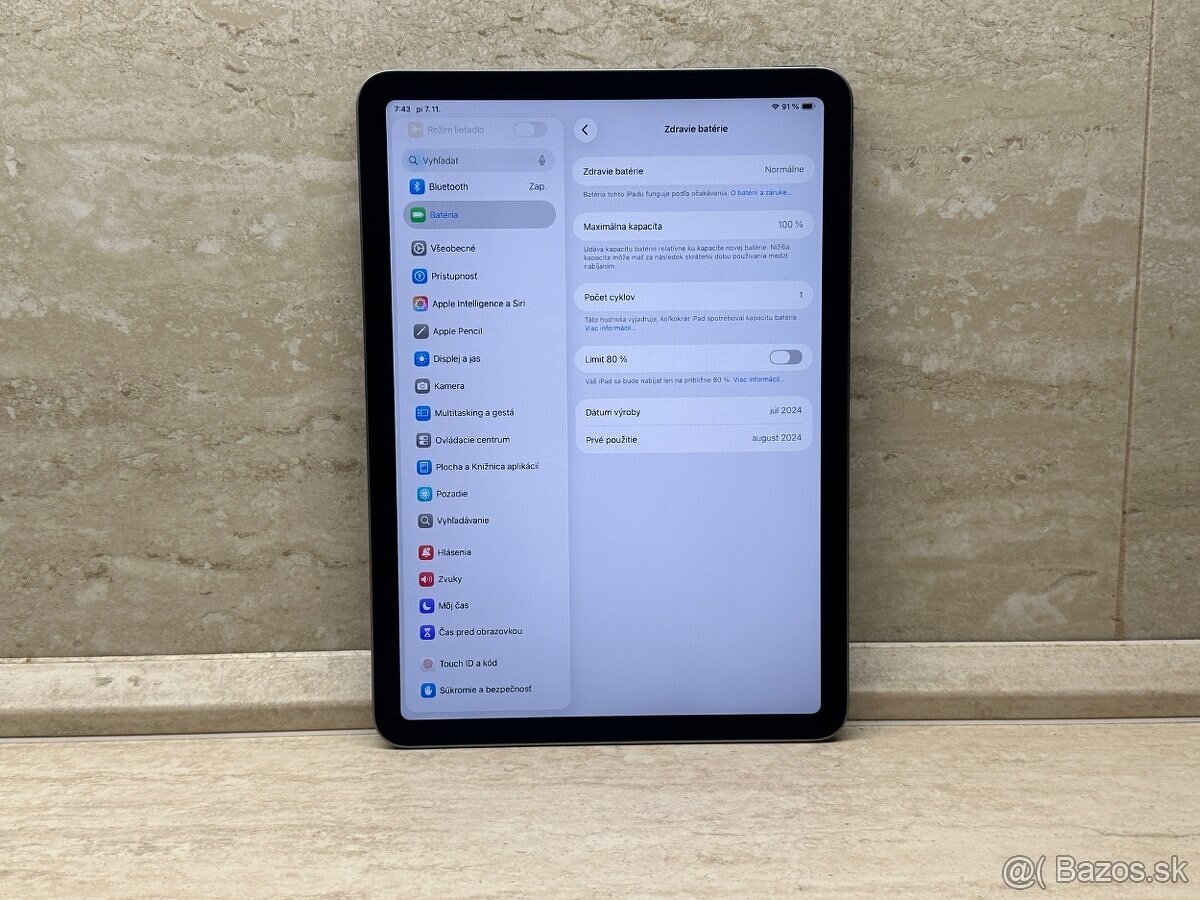 Apple iPad Air 11 (2024) 256GB Wi-Fi Space Grey - 6