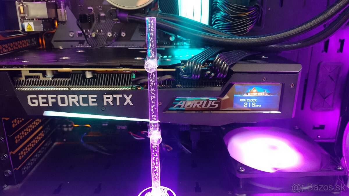 Herný PC–RTX 3070 AORUS MASTER+32GB RAM+R5 5600G+ LCD+ARGB - 6