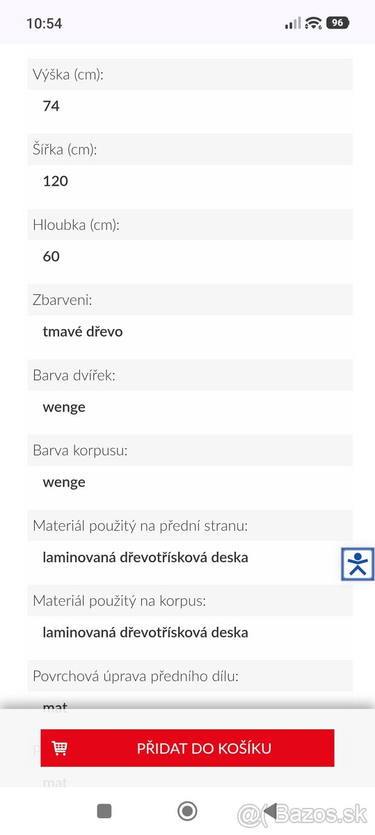 Písací stôl wenge - 6