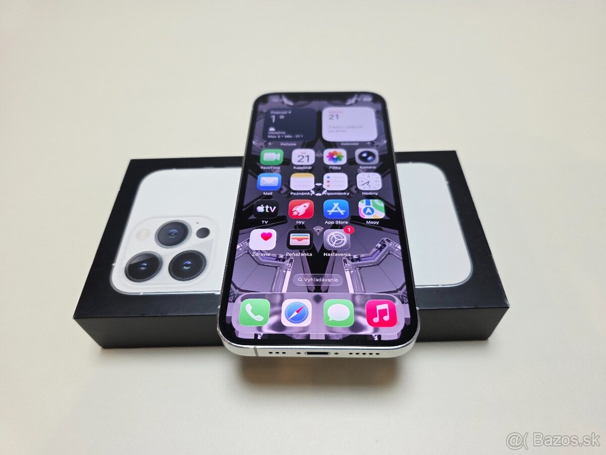 Apple iPhone 13 PRO 128GB SILVER,BATERKA 100% - 6