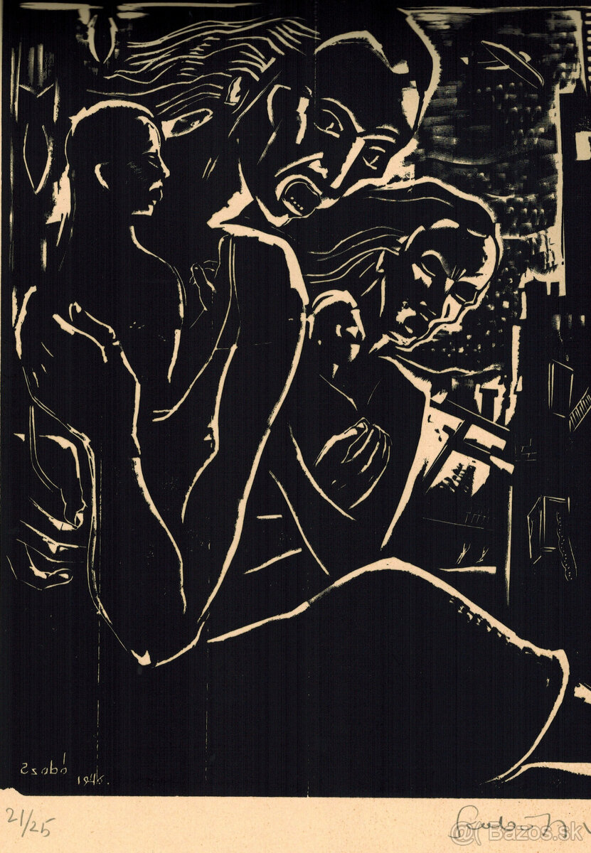 Szabó Gyula: drevoryty z cyklu Ecce Homo - 6