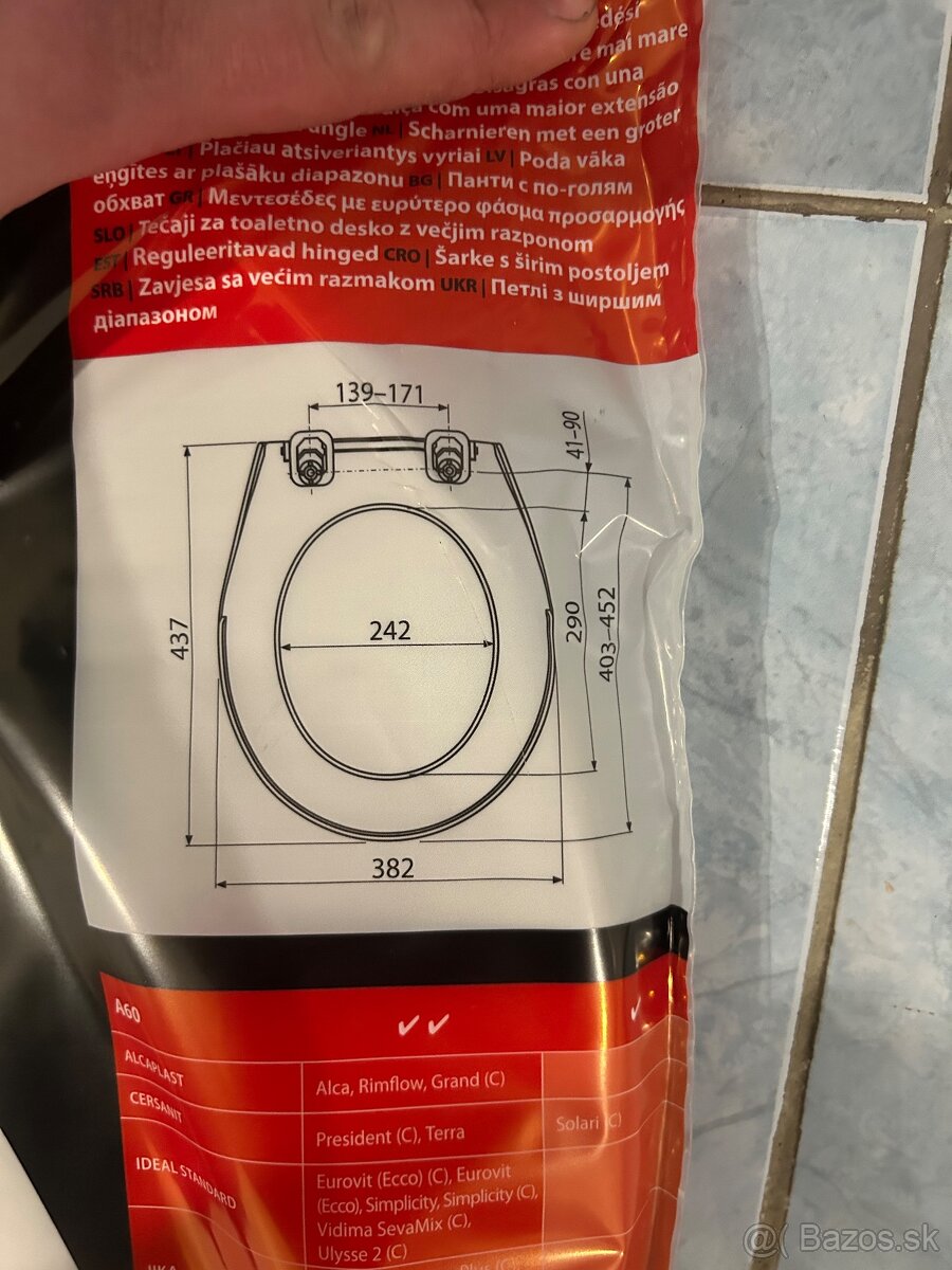 Predám WC supravu Alca plast - 6