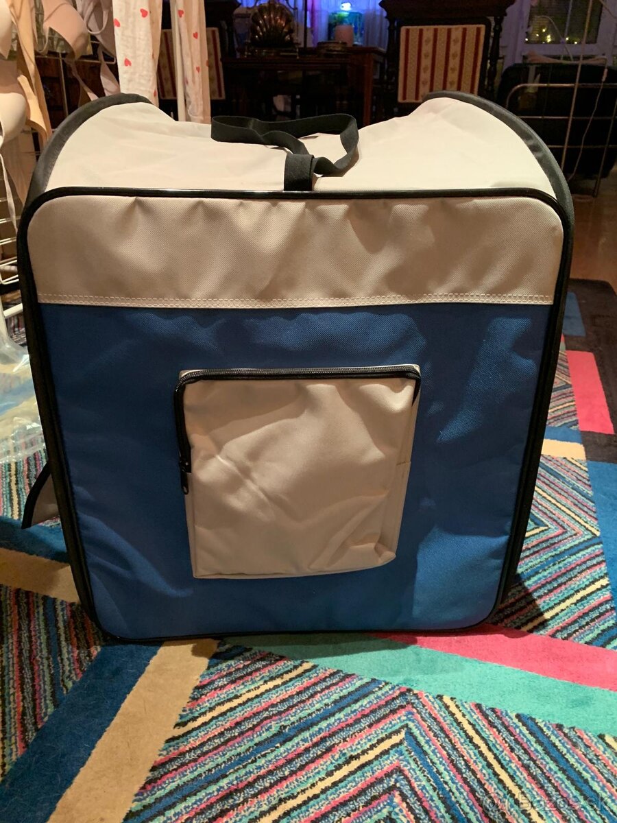 Skladací domček pre psa (mačku) - modrý - 6