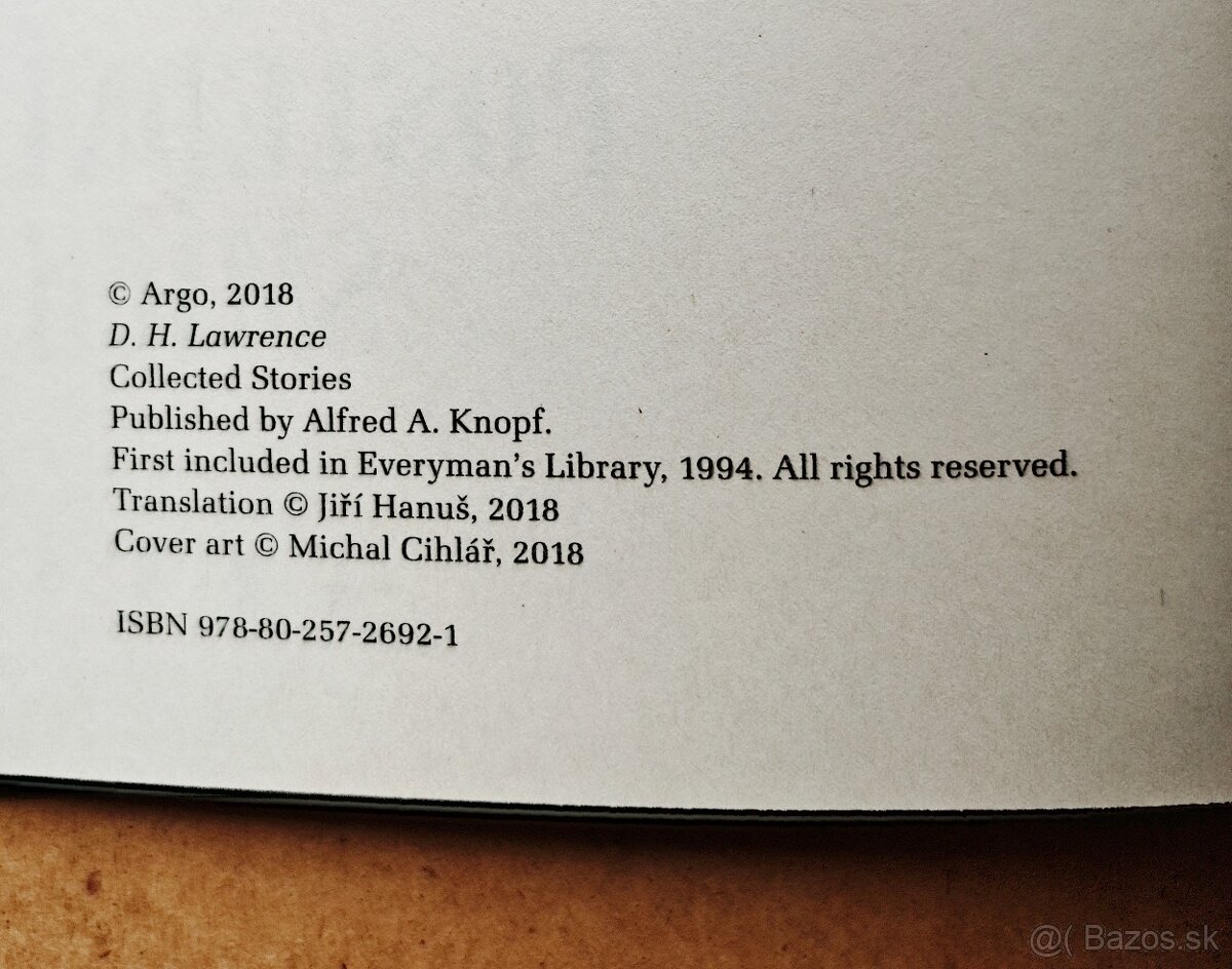 David Herbert Lawrence: POSLEDNÍ SMÍCH - 6