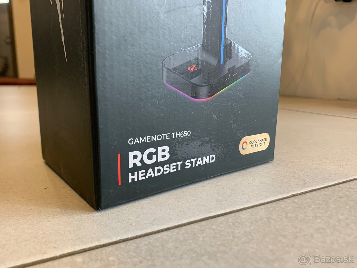 NOVÝ - Stojan na slúchadlá Havit TH650 s RGB podsvietením - 6