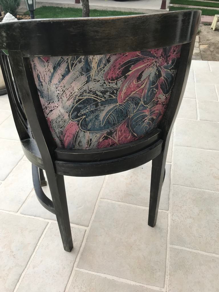 čierne kreslo- stolička - 6