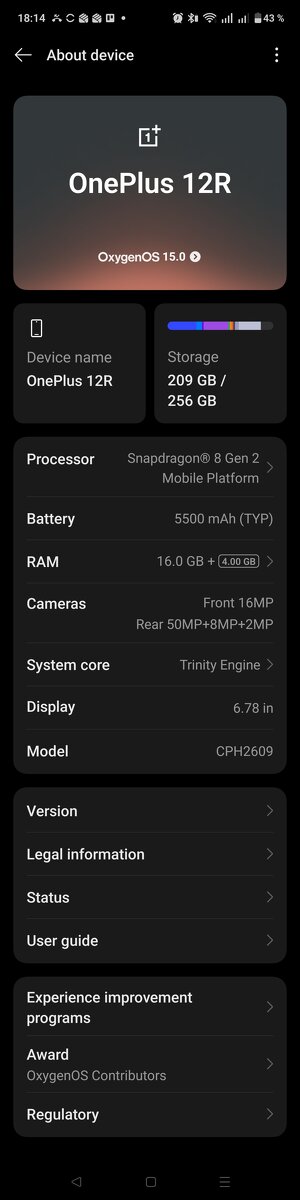 Predám telefón OnePlus 12R Android - 6