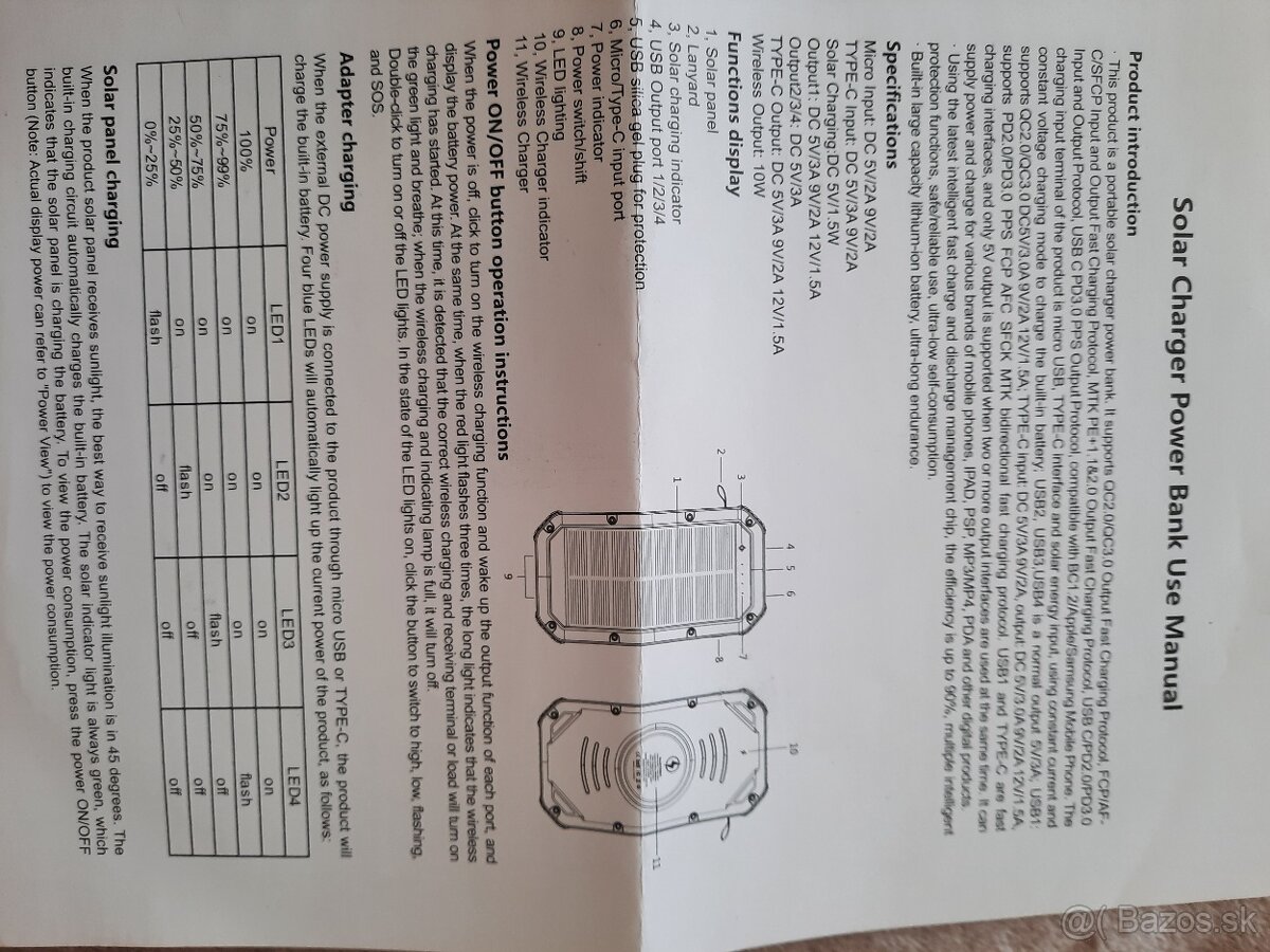 Power banka na nabíjanie viacerých zariadeni - 6