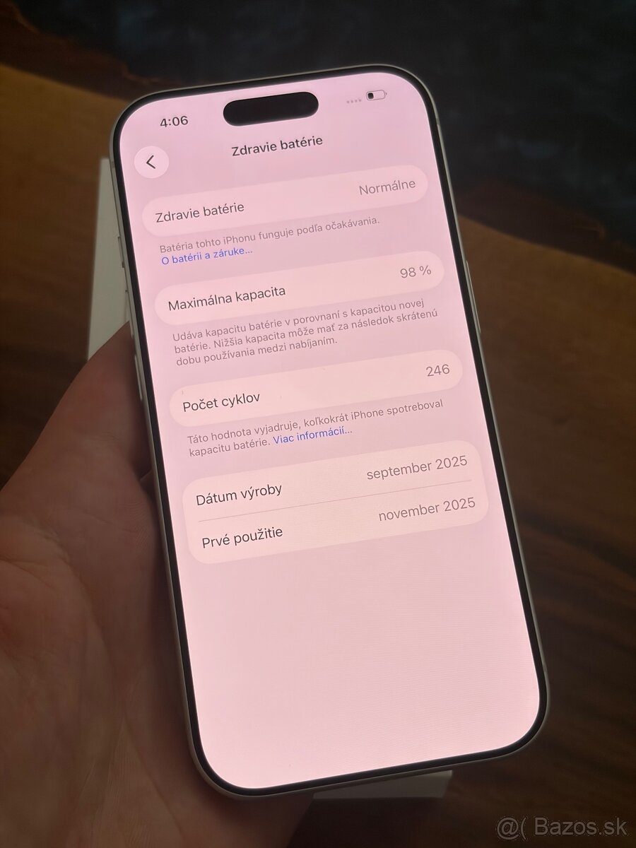 iPhone 17 Pro 256gb Silver top stav - 6