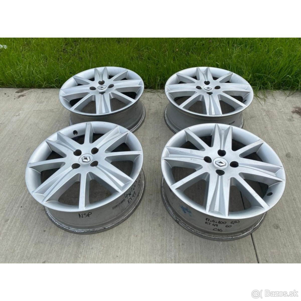 Hliníkové disky 4x100 R17 6,5J ET49 - 6