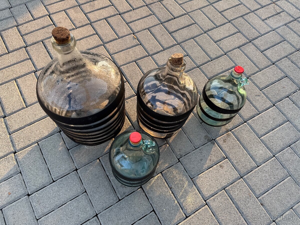 Predám sklenené demižóny - 6