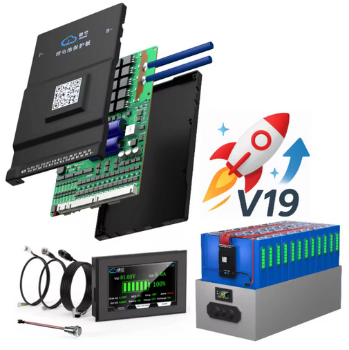 JK BMS Bms 200A + 2A Active Balance-24V-48V - 6